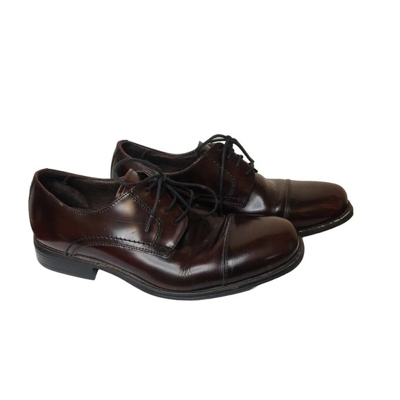 Johnston & Murphy Men\'s Dress Shoes Brown Leather Size 8.5 Lace Up. main image 9